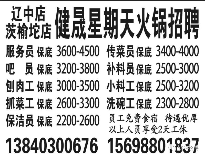 辽中最新招聘信息总览